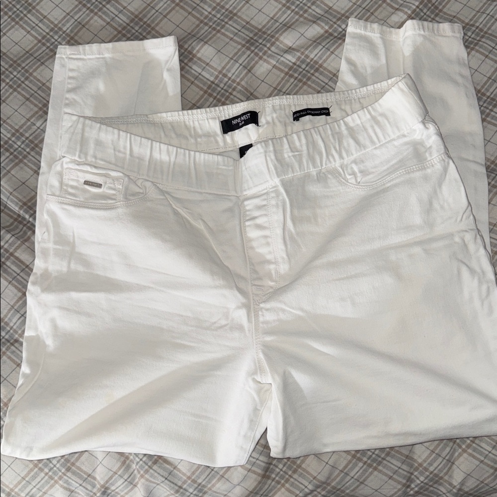 Nine West Women's White Ankle & Cropped Jeans